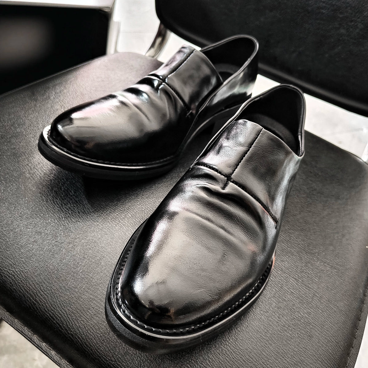 Stitched Leather Loafers