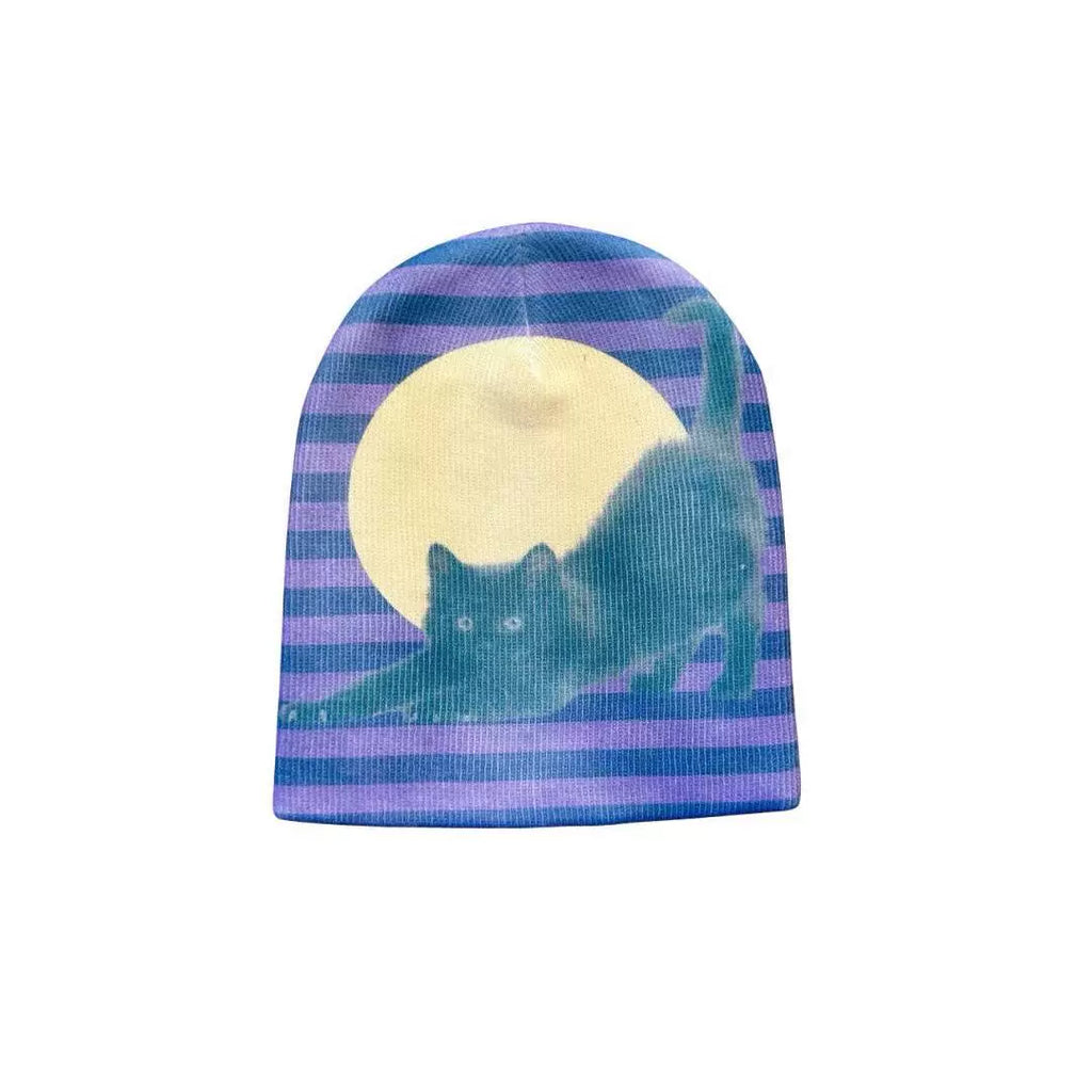 Printed Dopamine Knit Beanie
