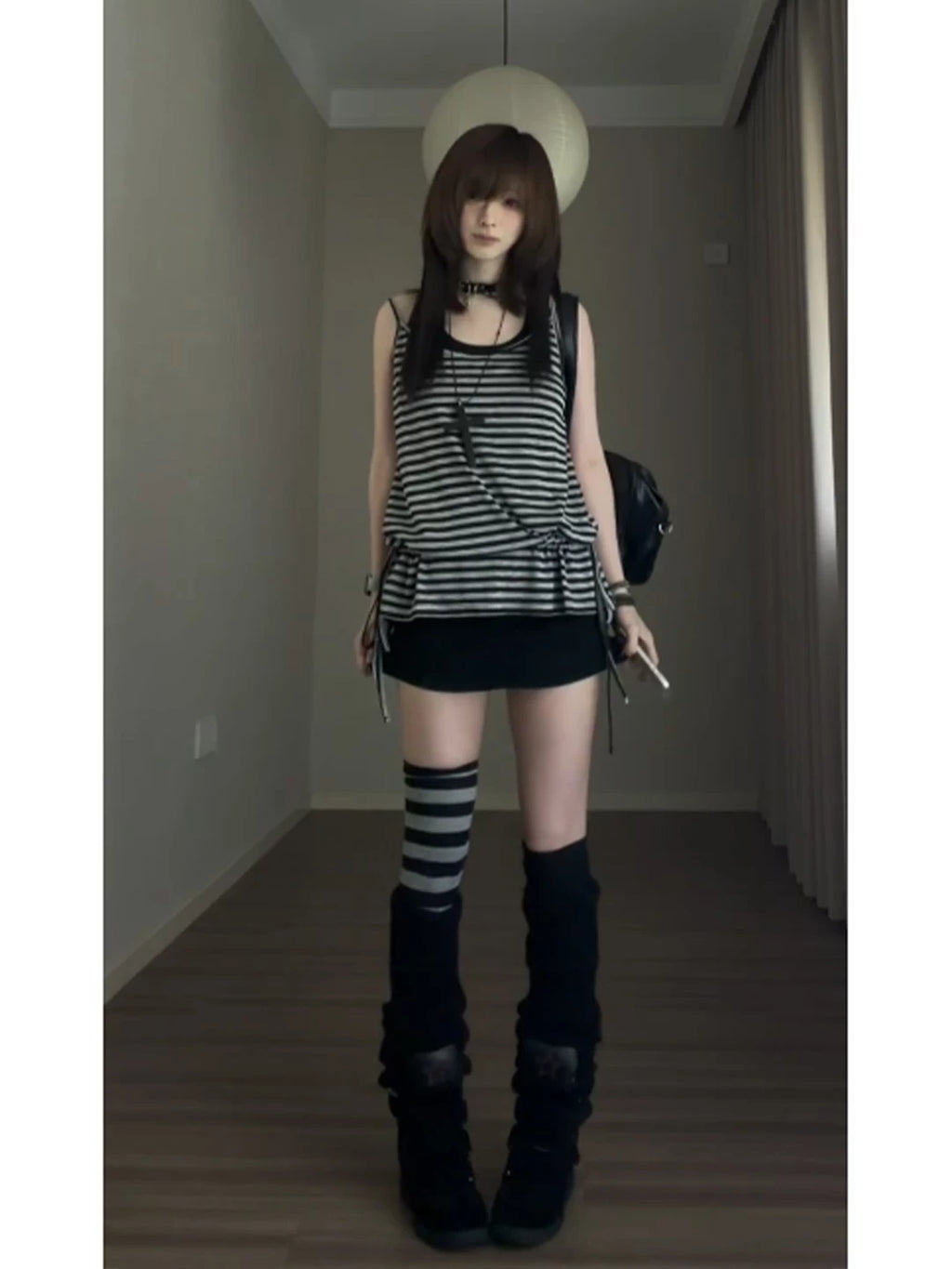 Striped Cami & Cover-Up Set