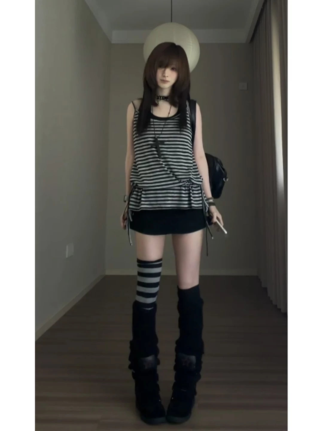 Striped Cami & Cover-Up Set
