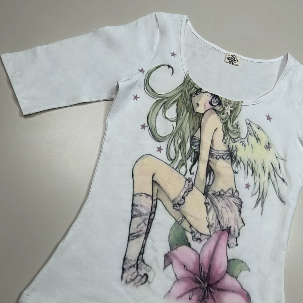 Petunia Girl Print Tee