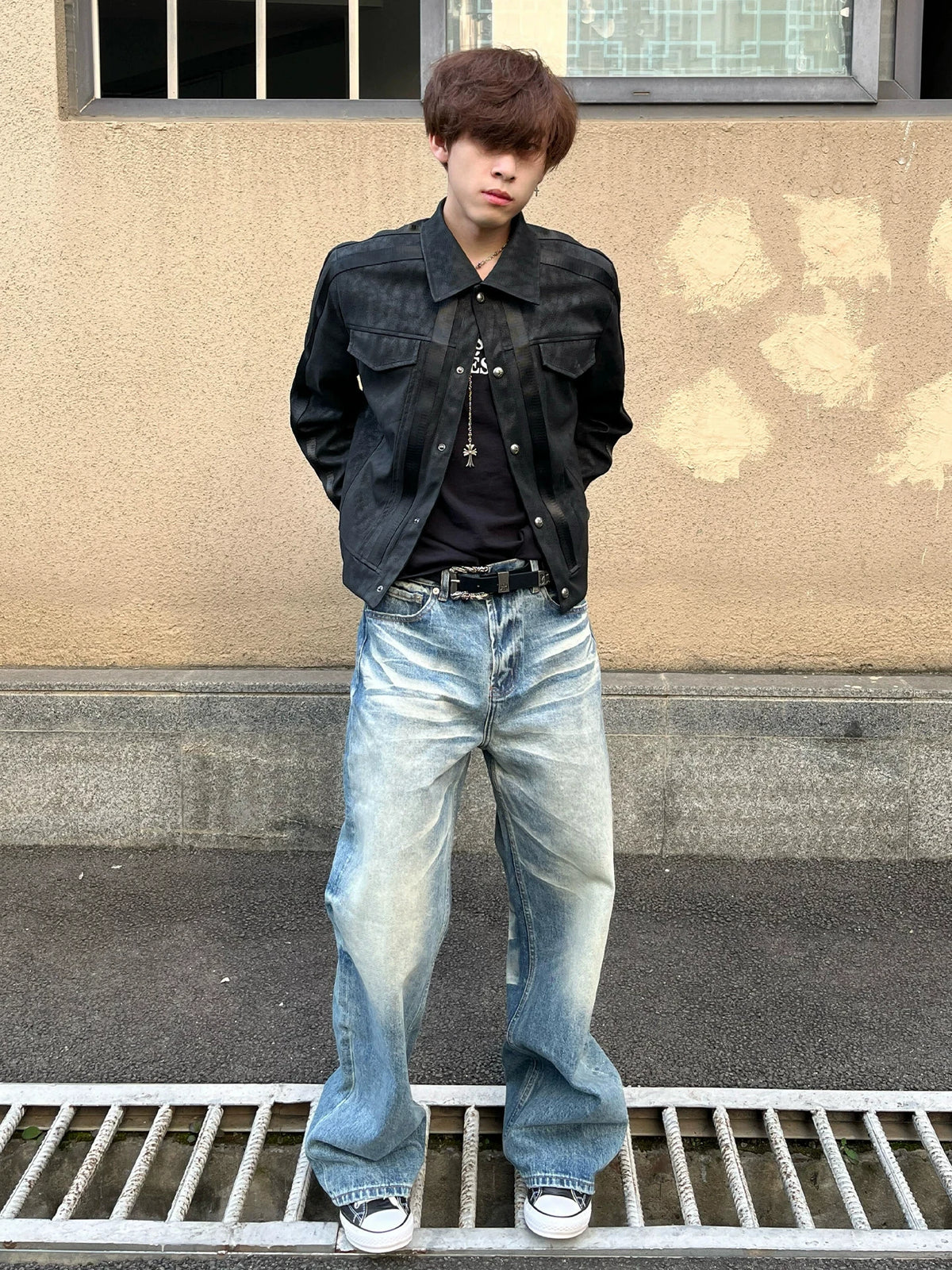 Slim PU Leather Jacket