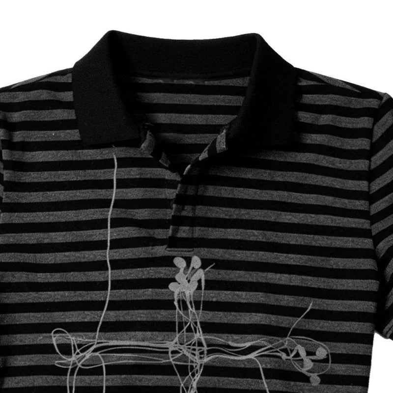 Cross Stitch Striped Polo