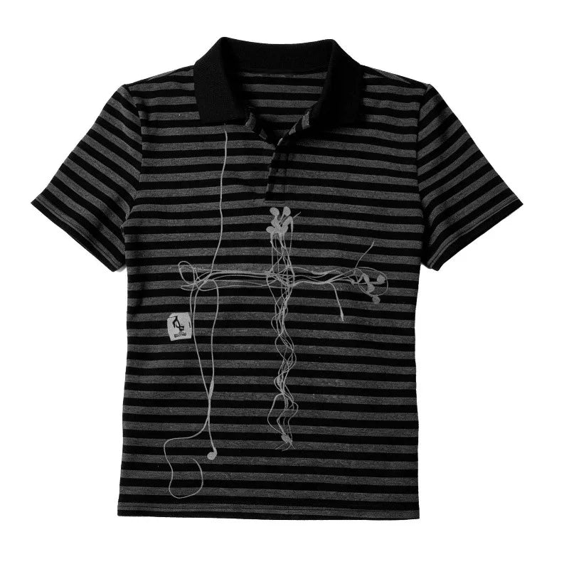 Cross Stitch Striped Polo