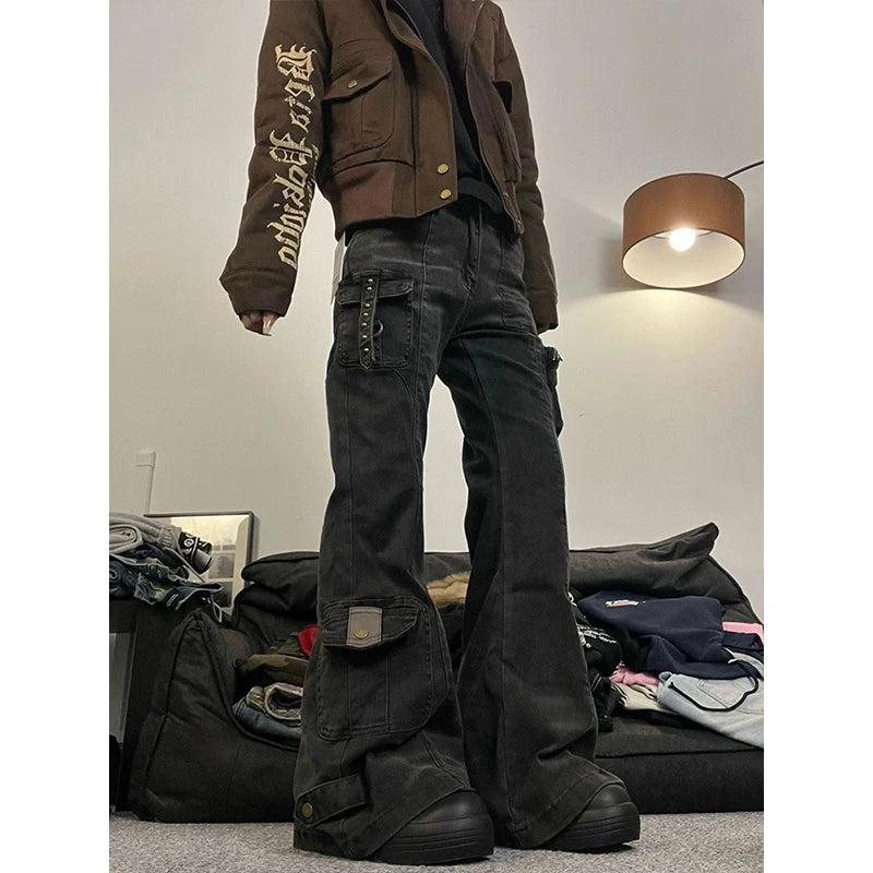 Cargo Flare Jeans