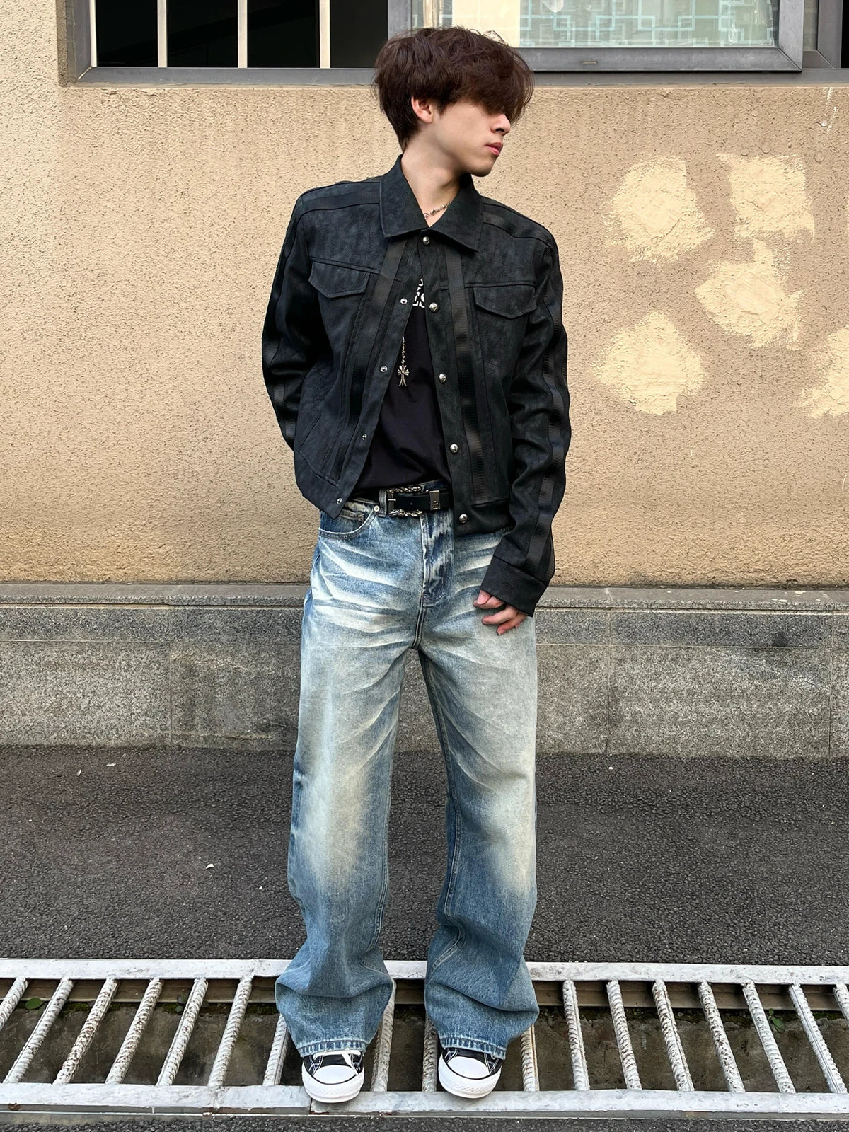 Slim PU Leather Jacket