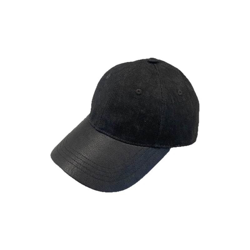 Black Leather Cap