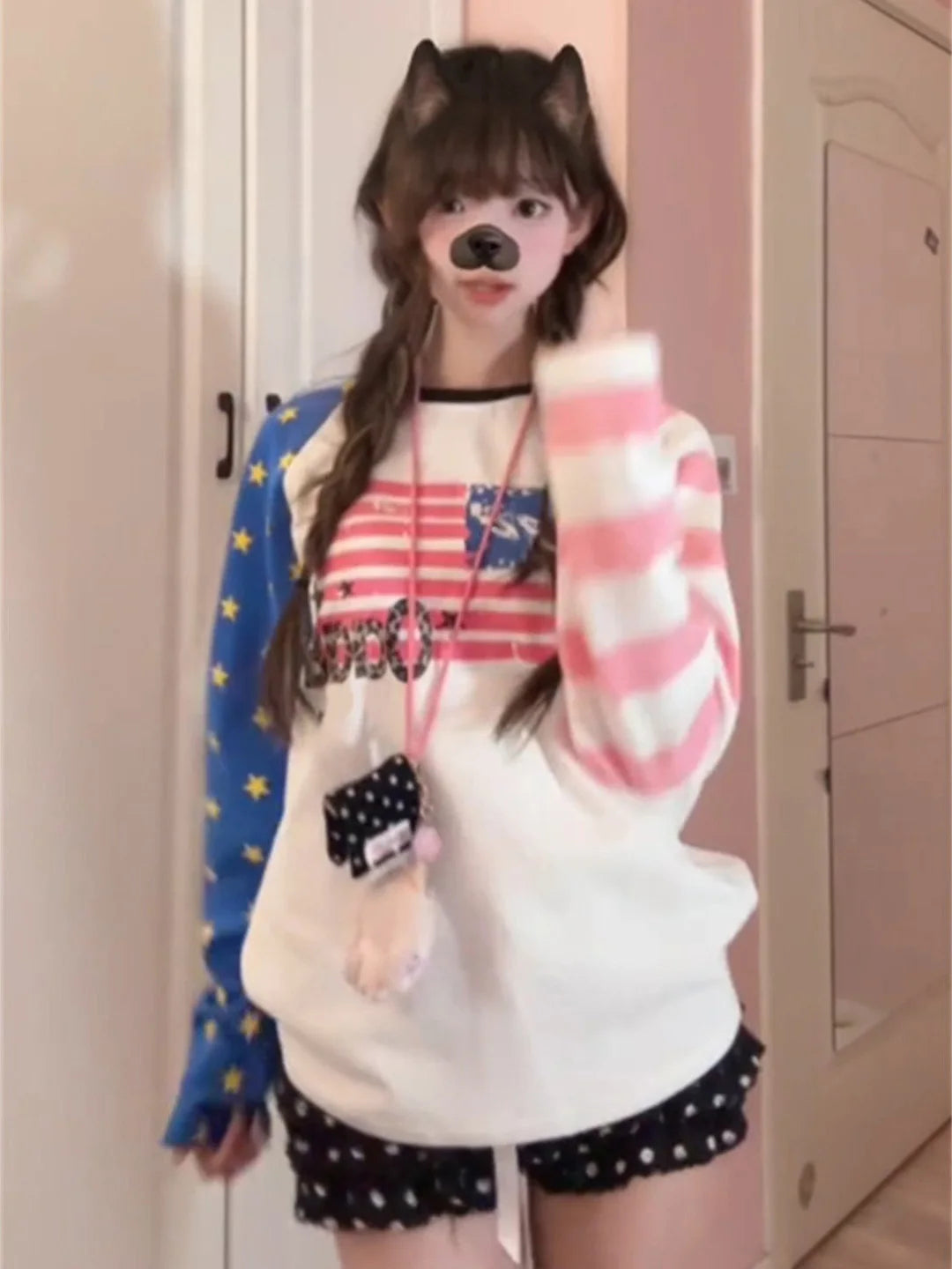 Star Flag Raglan Long Sleeve