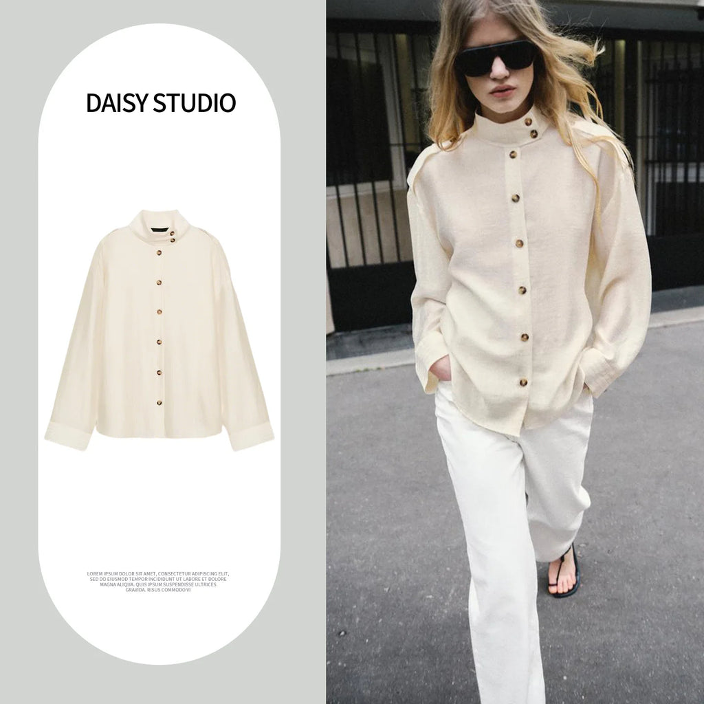 White Frayed Shirt