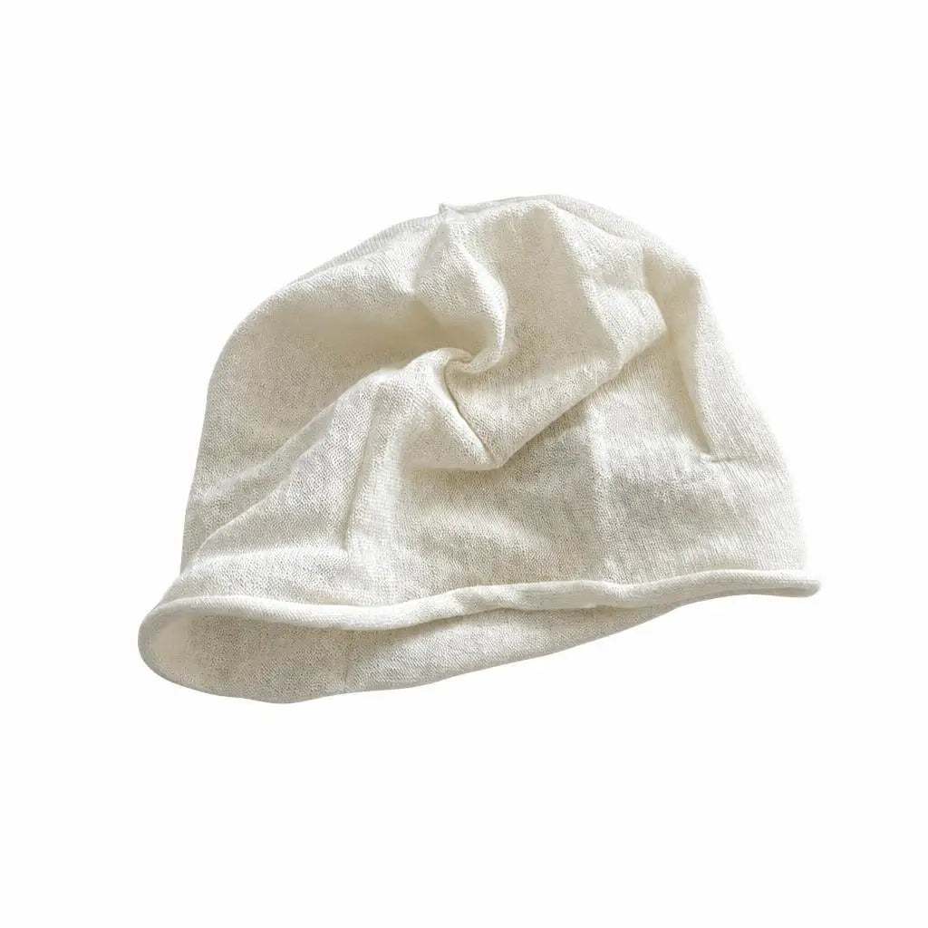 Slouchy Linen Beanie