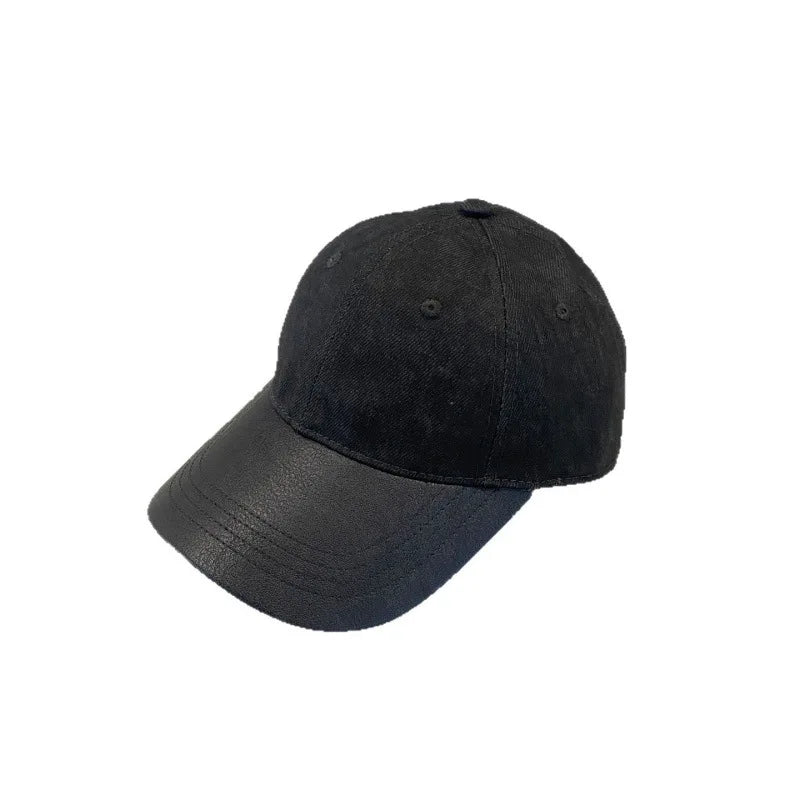 Black Leather Cap