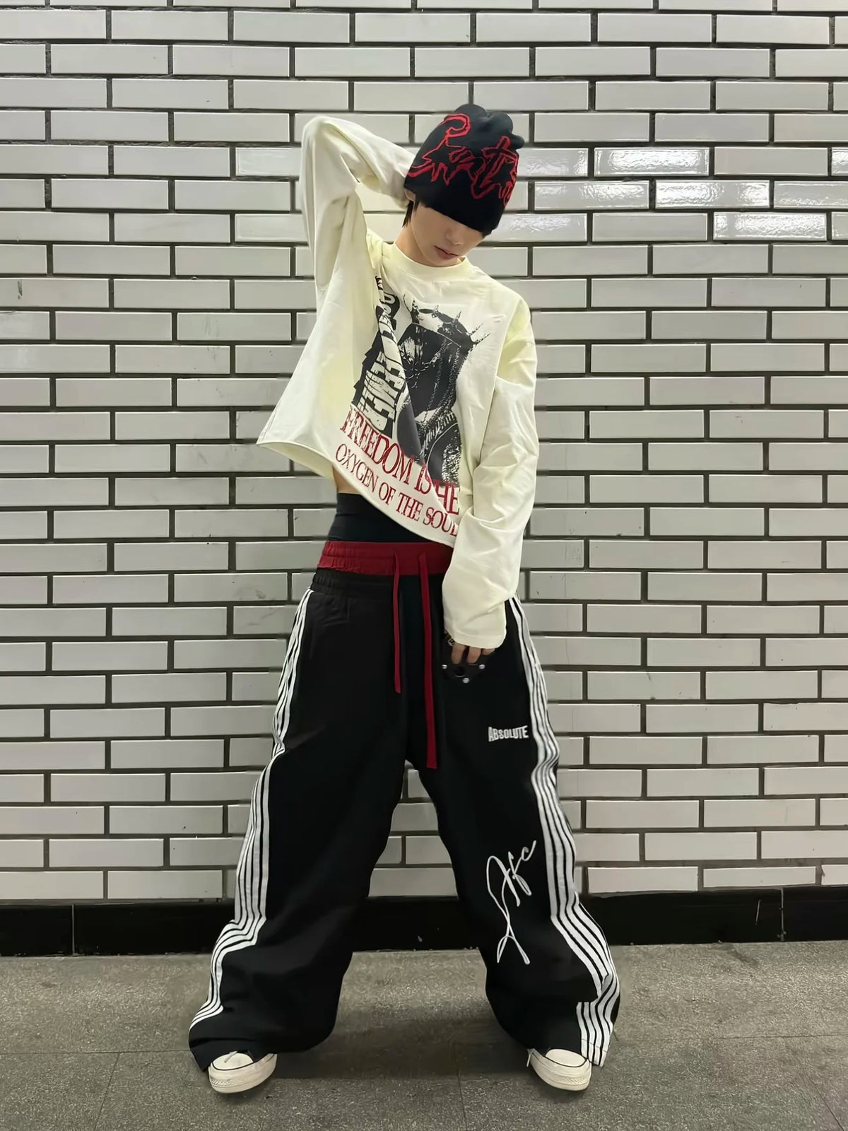 Double Waist Wide Pants