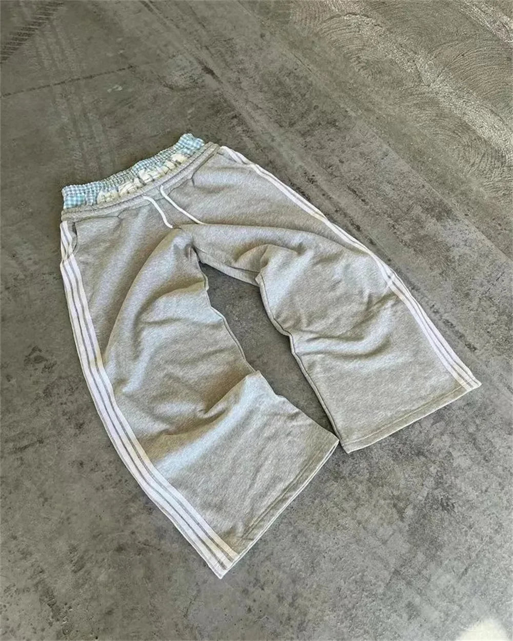 Double Waist Wide Sweatpants