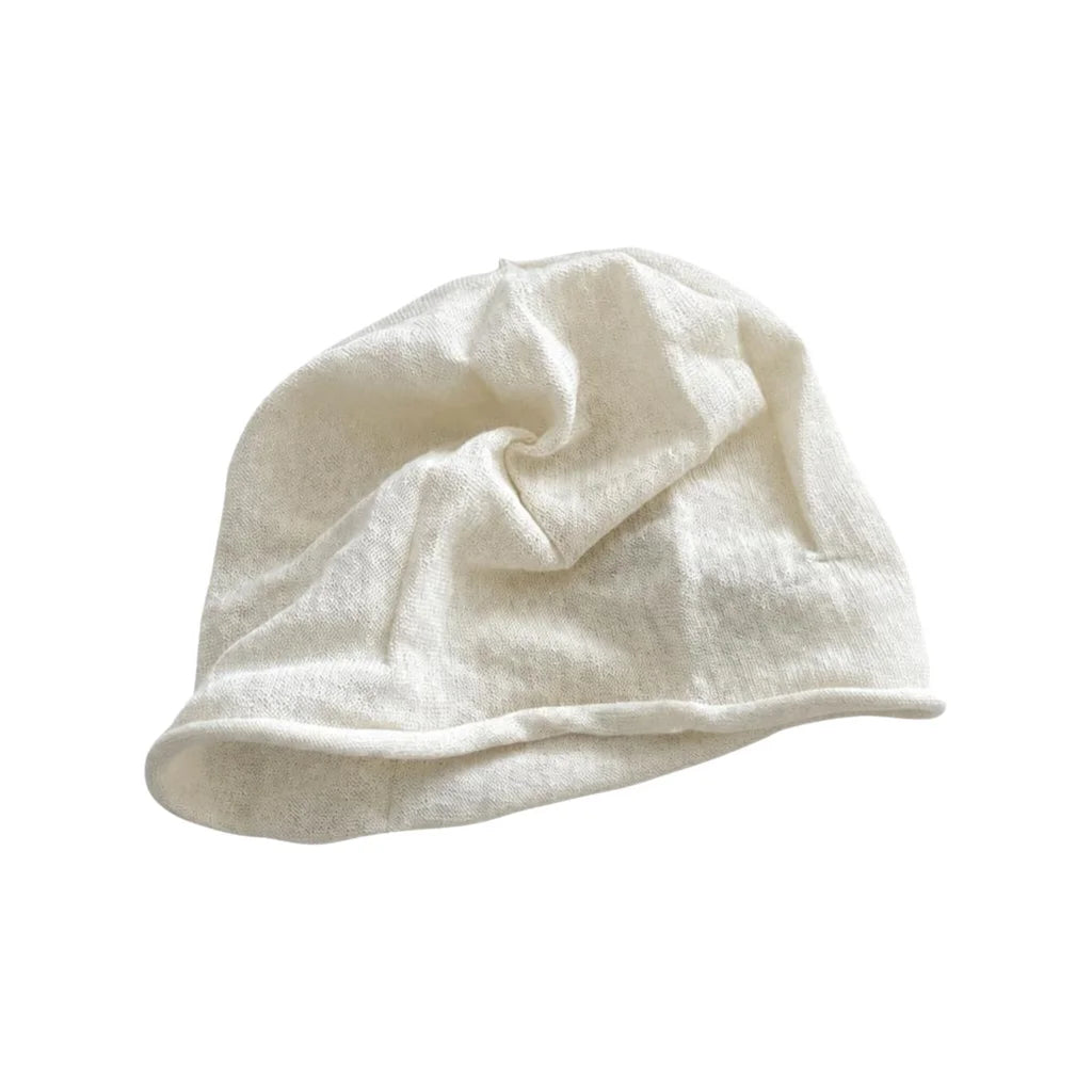 Slouchy Linen Beanie