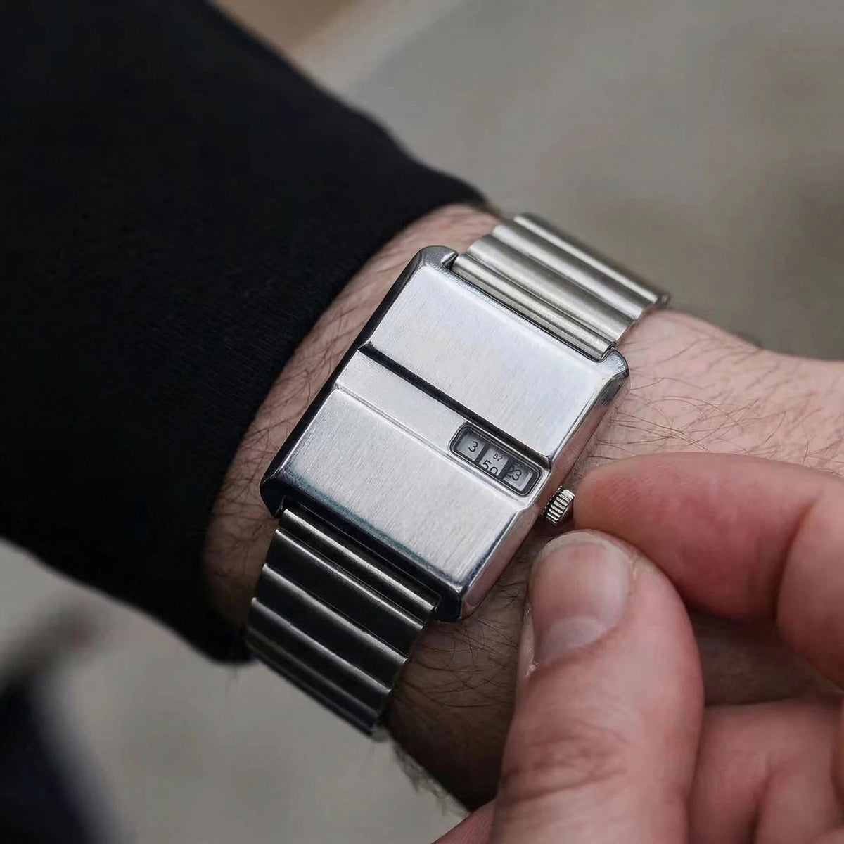 Square Steel Watch