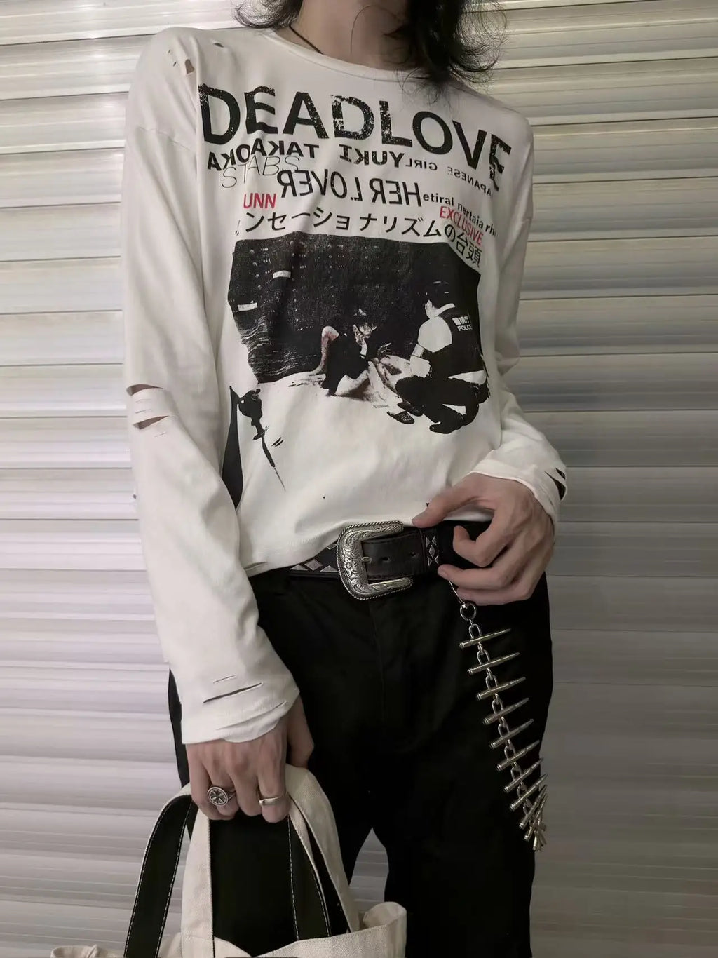 Deadlove Distressed Long Sleeve