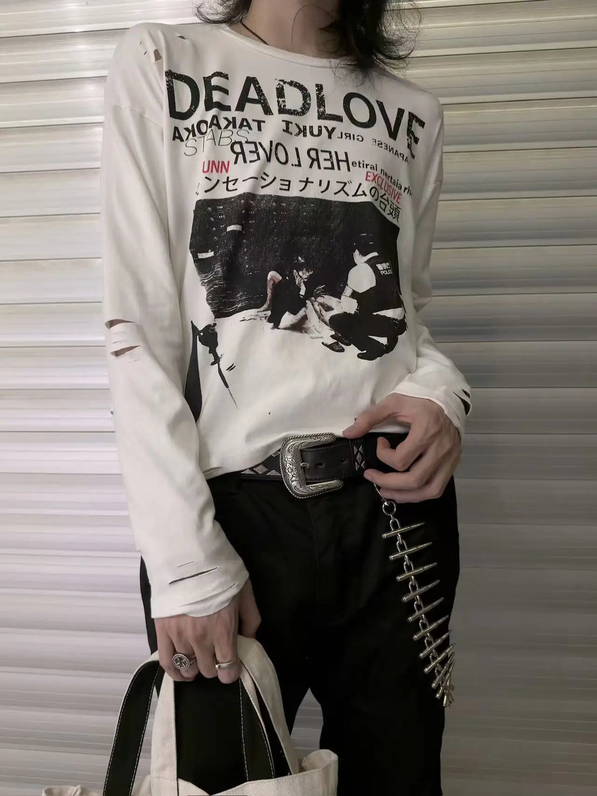 Deadlove Distressed Long Sleeve