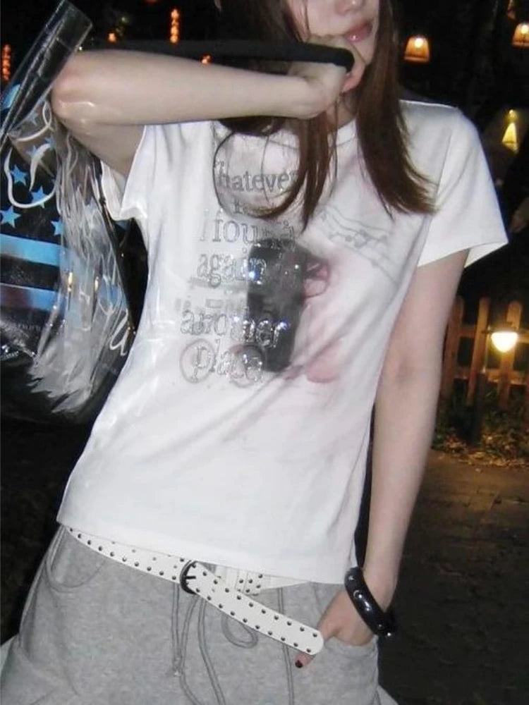 Fallen Angel Rhinestone Tee