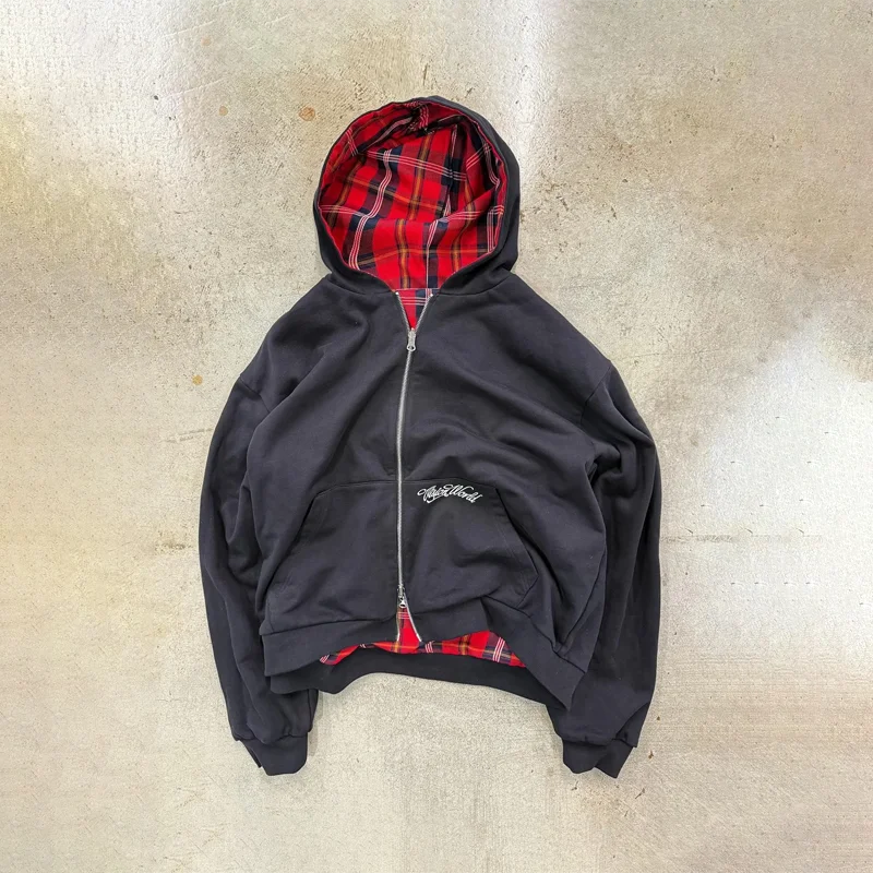 Plaid Hooded Shirt