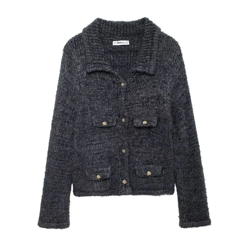 Frayed Turtleneck Knit
