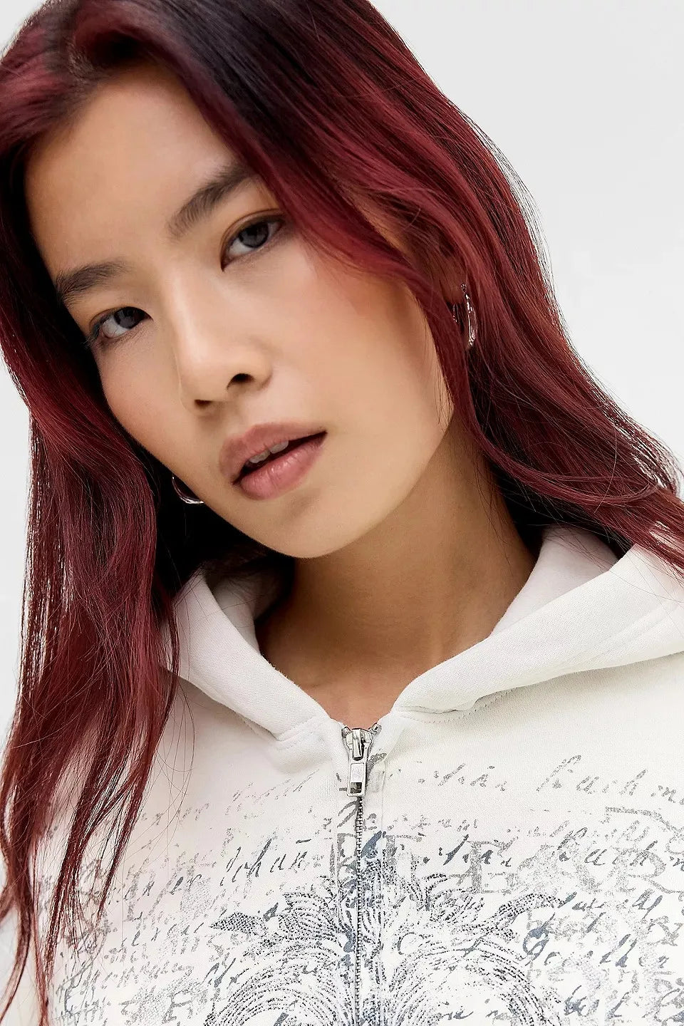Script Print Track Jacket