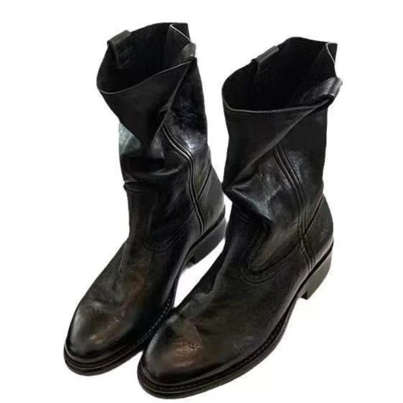 Slouch Leather Western Boots