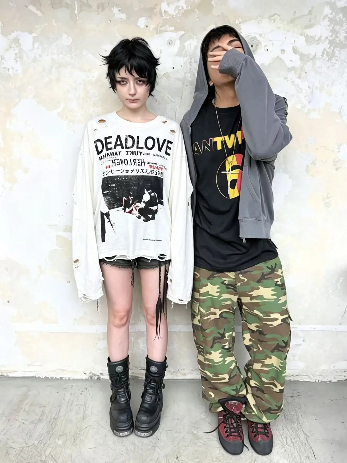 Deadlove Distressed Long Sleeve