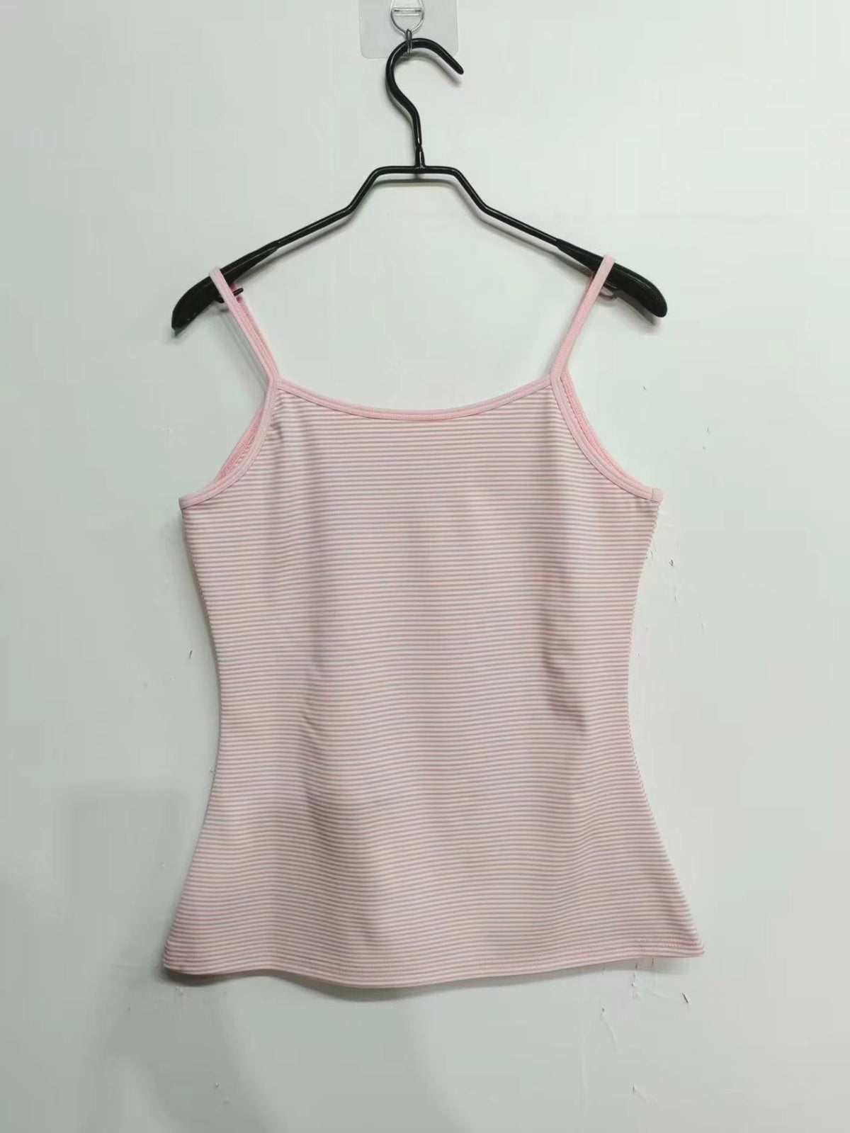 Pink Stripe Moustache Cami