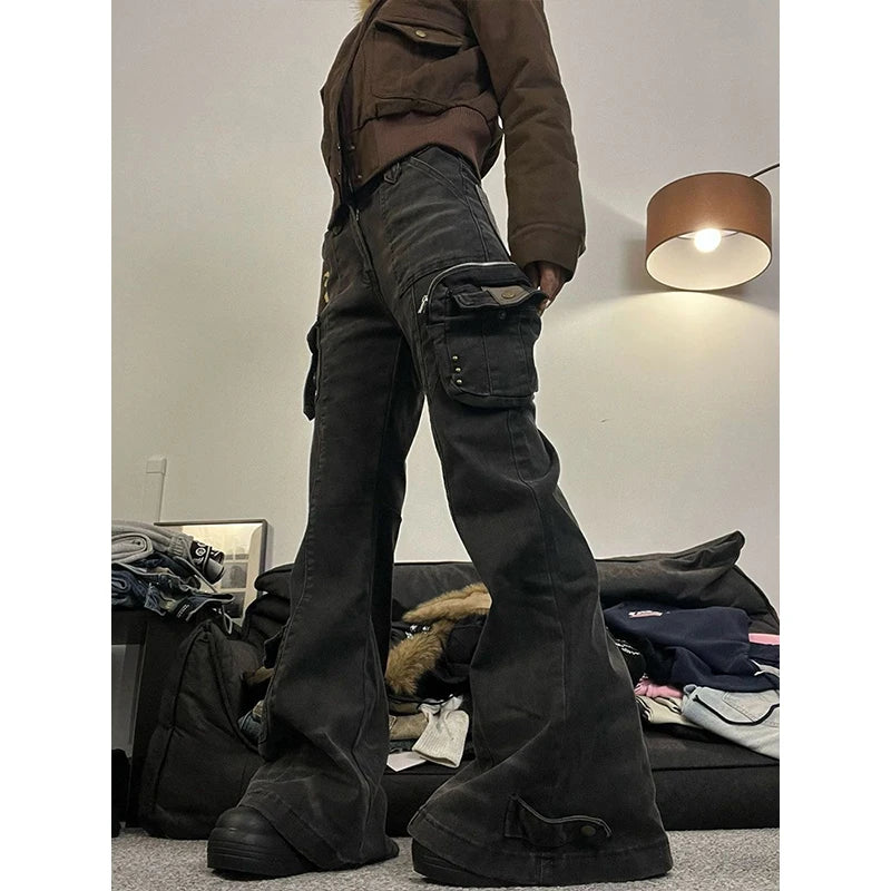 Cargo Flare Jeans
