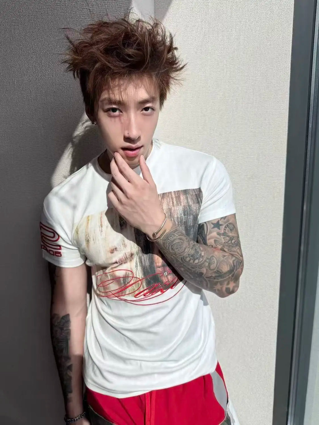 Psychedelic Portrait Print Tee