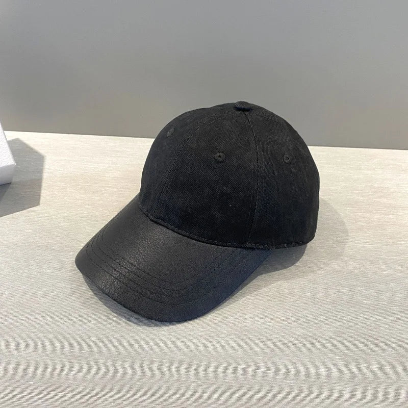 Black Leather Cap