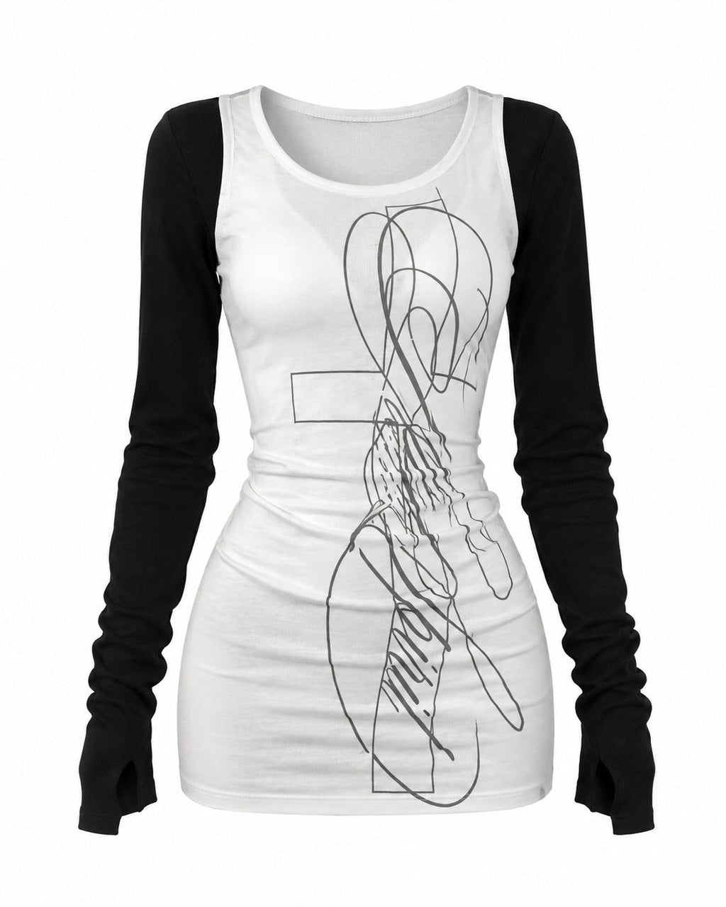 Cross Print Strap Vest
