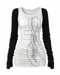 Cross Print Strap Vest
