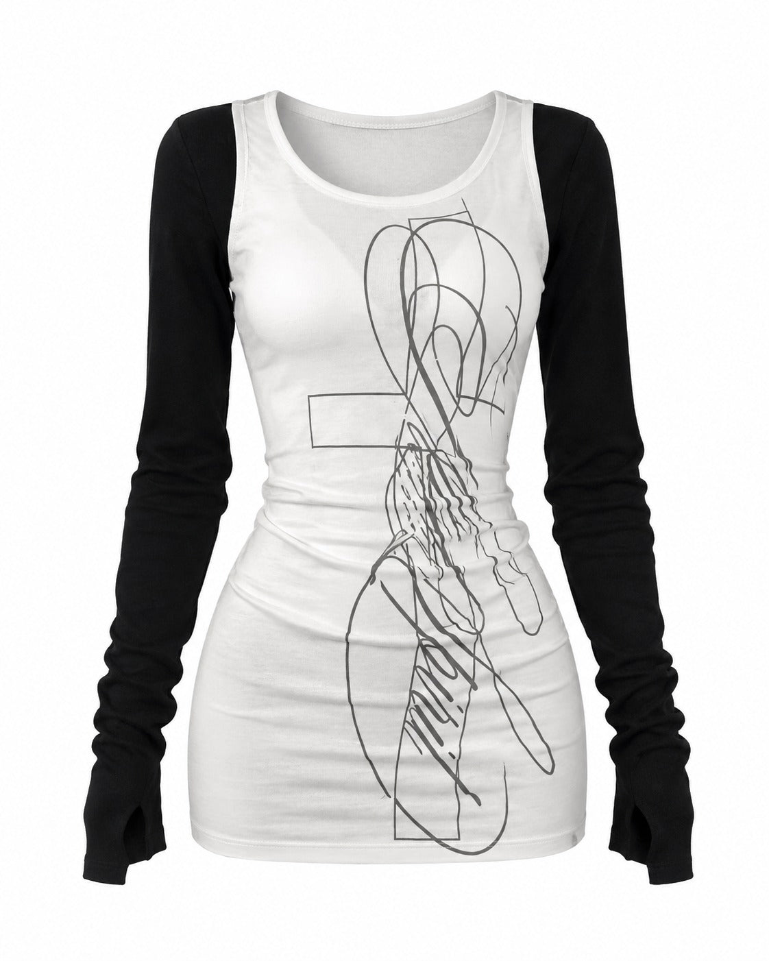 Cross Print Strap Vest