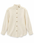 White Frayed Shirt