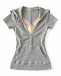 Grey Hooded Knit Tee