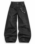 Grommet Wide Jeans