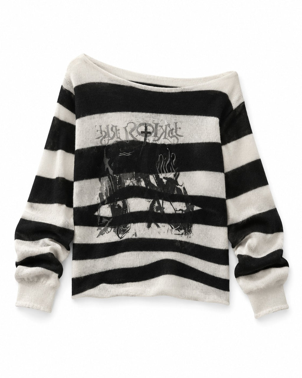 Striped Punk Knit Sweater