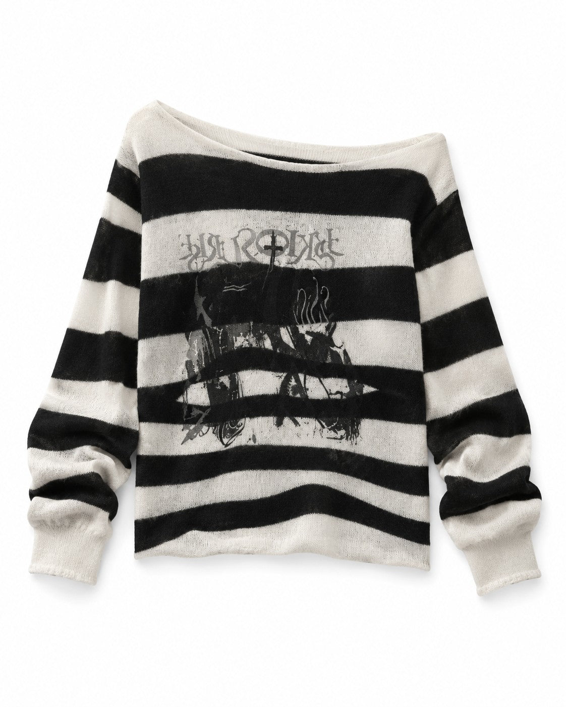 Striped Punk Knit Sweater