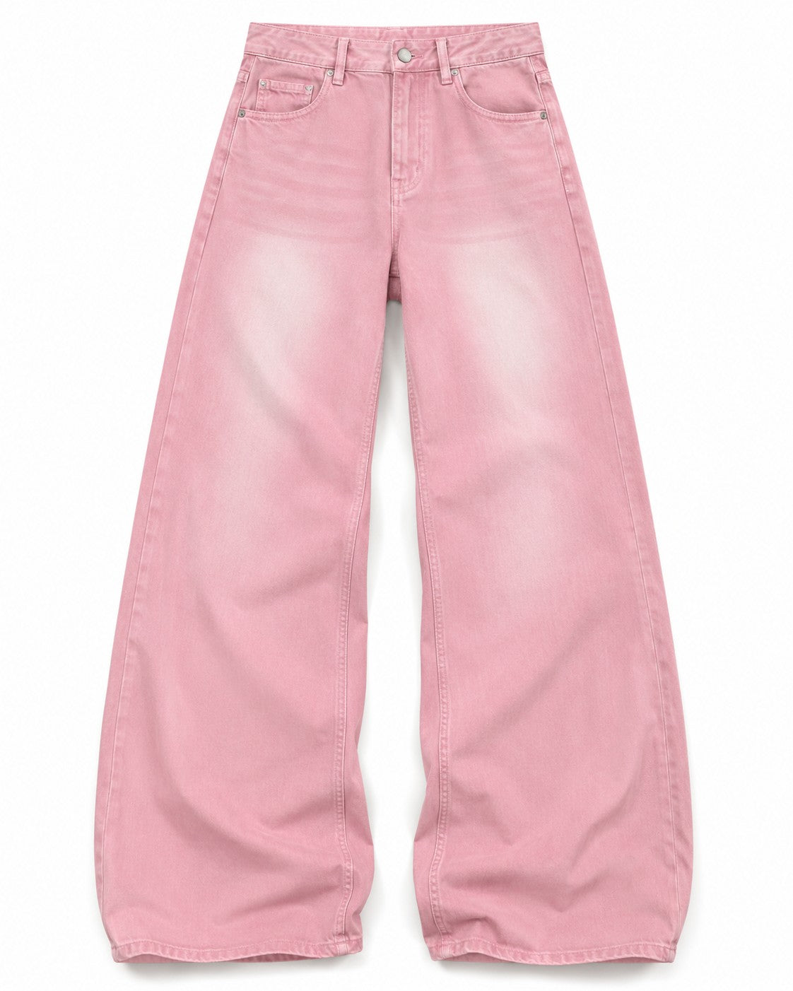 Pink Wash Baggy Jeans