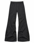 Iris Embroidered Pinstripe Flares
