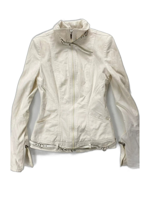 Apricot Belted Stand Collar Jacket