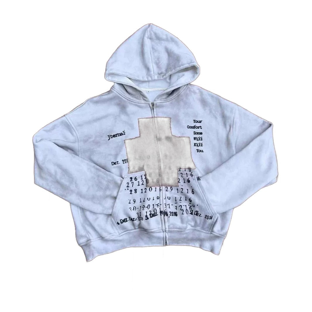 Cross Patch Pullover Hoodie