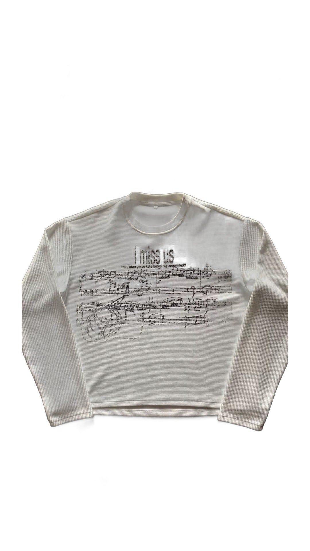 Music Sheet Print Long Sleeve