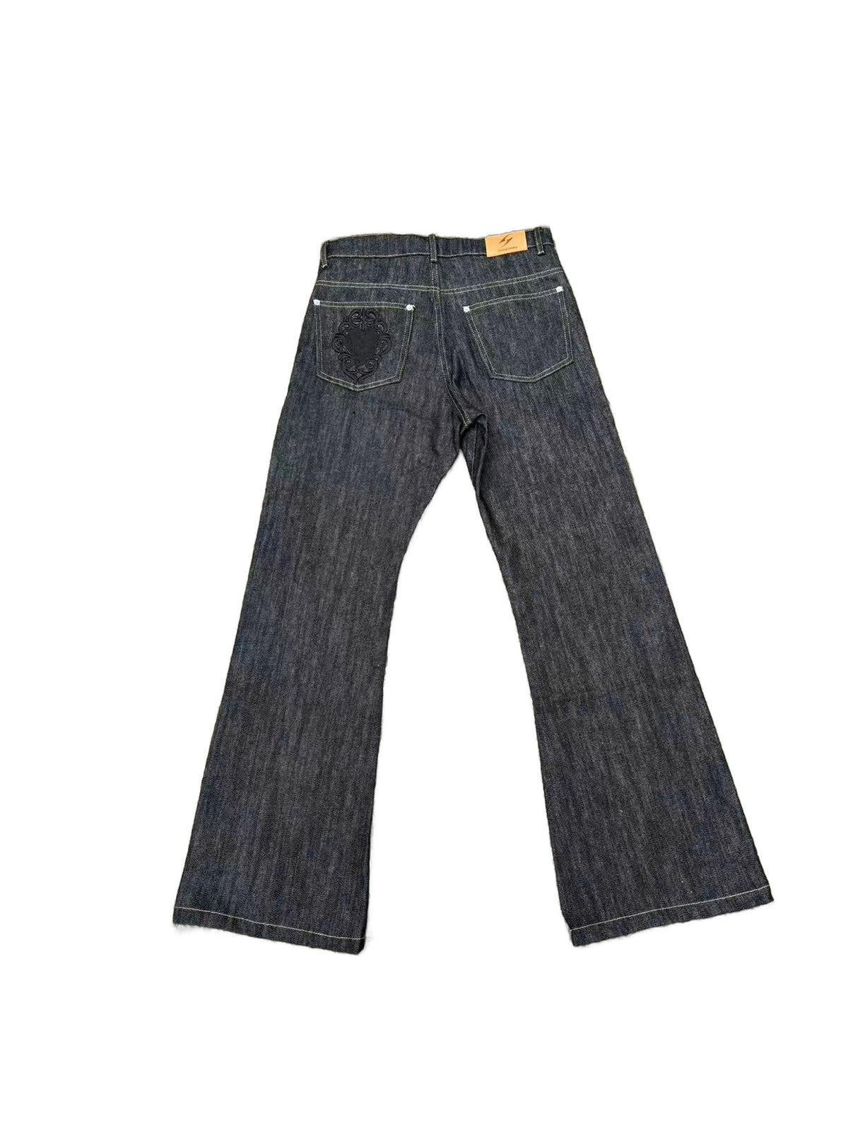 Raw Denim Flare Jeans