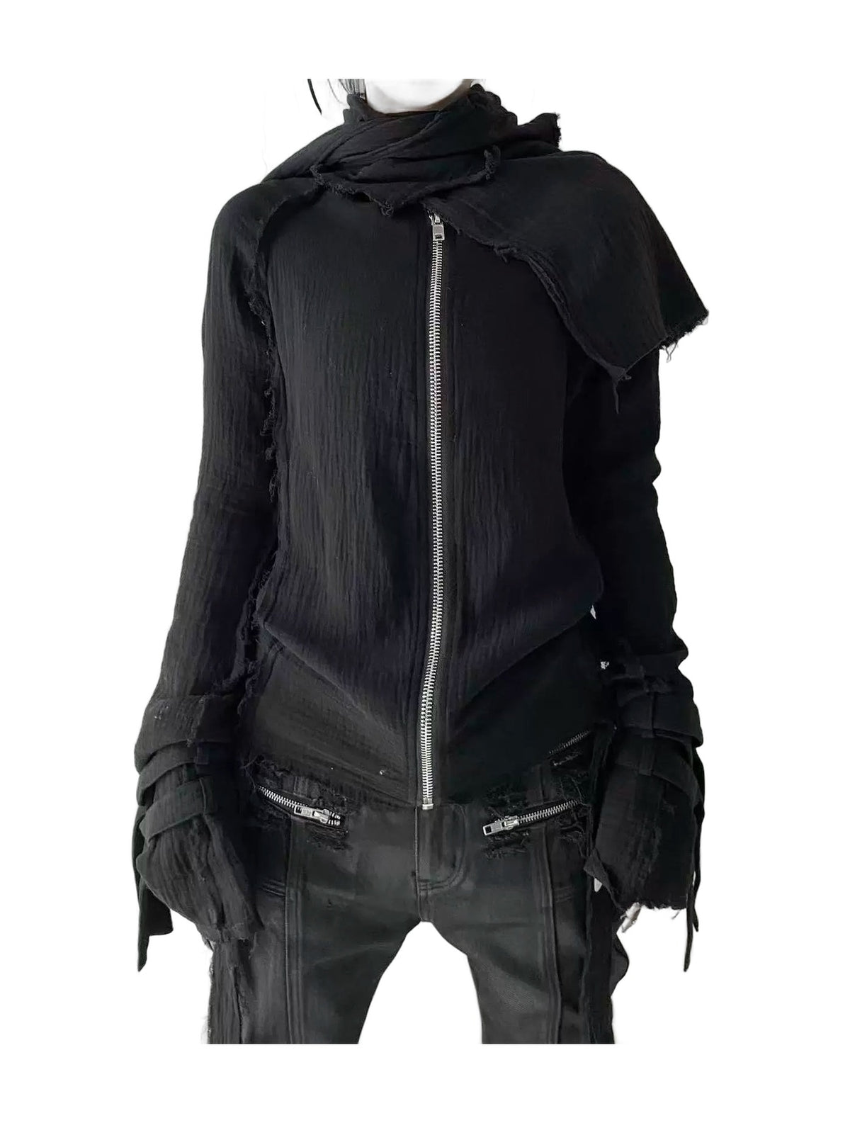 Reversible Tassel Zip Jacket