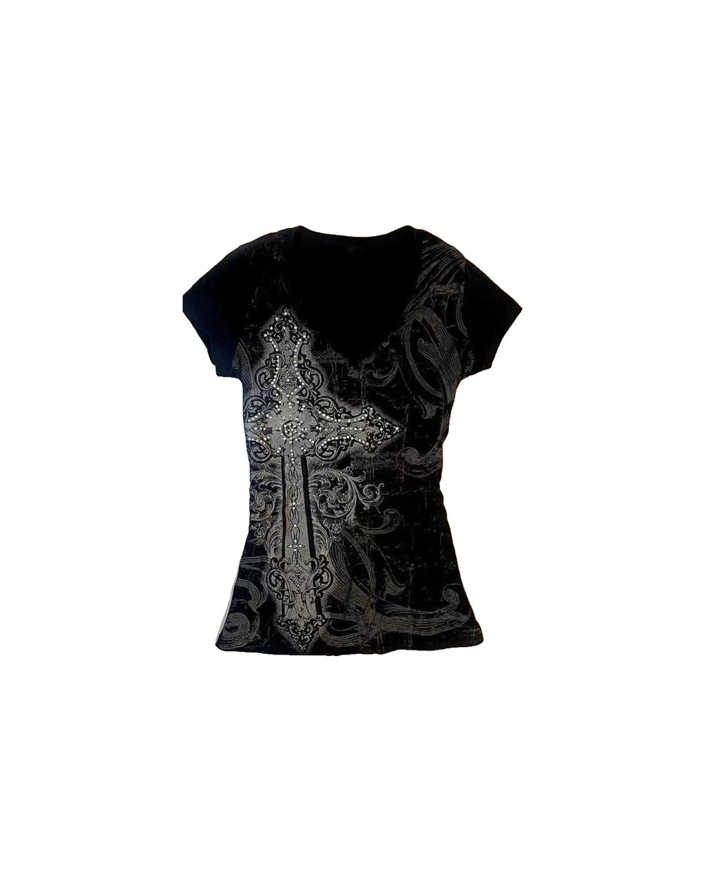 Cross V-Neck Tee