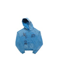 Washed Blue Zip Hoodie